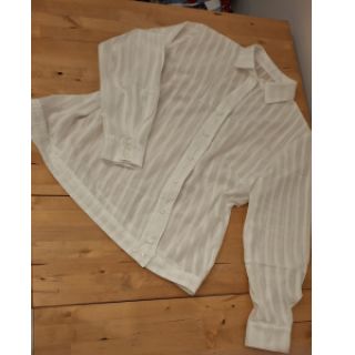 Pamutvászon VOILE LUREX Stripe white