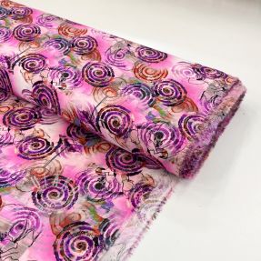 Viszkóz RAYON POPLIN Feathers design G digital print