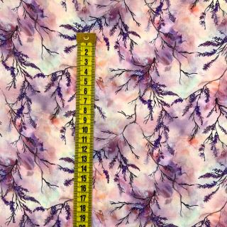 Viszkóz RAYON POPLIN Bright flowers design C digital print