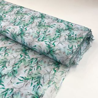 Viszkóz RAYON POPLIN Bright flowers design D digital print