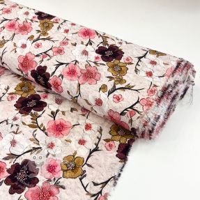Viszkóz RAYON POPLIN Flowy flowers design D digital print