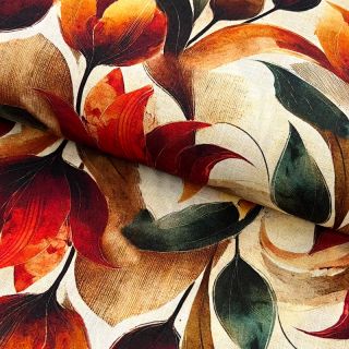 Viszkóz lenvászonnal Marigold design F digital print
