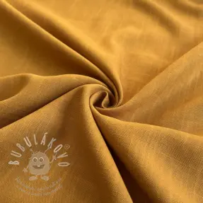 Viszkóz lenvászonnal PREMIUM ochre