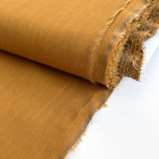 Viszkóz lenvászonnal PREMIUM ochre