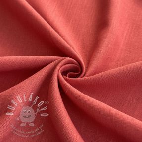 Viszkóz lenvászonnal PREMIUM dark coral