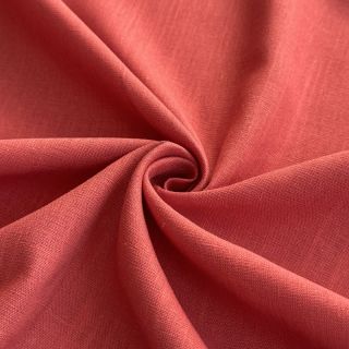 Viszkóz lenvászonnal PREMIUM dark coral