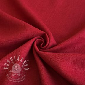 Viskóza s ľanom PREMIUM dark red