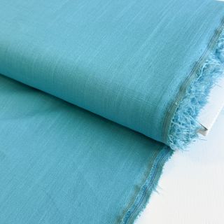 Viszkóz lenvászonnal PREMIUM ocean blue