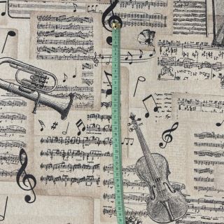 Dekorációs anyag Linenlook Music Notes