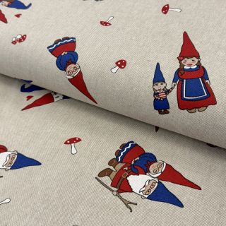 Dekorációs anyag Linenlook Gnome Family