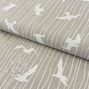 Dekorációs anyag Linenlook Iconic Seagull Stripe linen