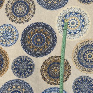 Dekorációs anyag Linenlook Mandala Circle blue