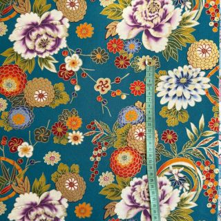 Pamutvászon JAPAN Chihiro turquoise