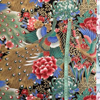 Pamutvászon JAPAN Hoshi emeraude