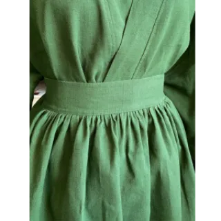 Lenvászon előmosott dark green
