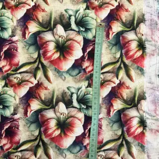 Viszkóz lenvászonnal Azalea design A digital print