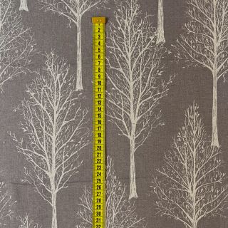 Dekorációs anyag Linenlook Forest Tree Silhouette grey