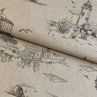 Dekorációs anyag Linenlook Pendrawing Nautical Scene