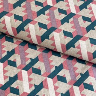 Dekorációs anyag Linenlook Graphic Triangles Jade