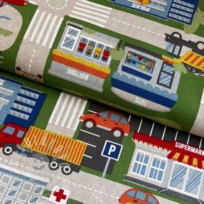 Dekorációs anyag Linenlook Car Roadmap