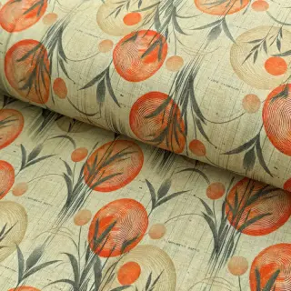 Jersey VISCOSE Enjoy The Silence orange digital print