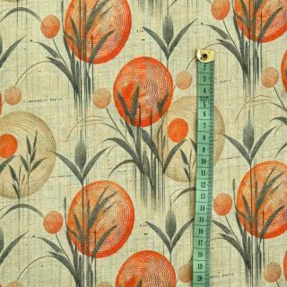 Jersey VISCOSE Enjoy The Silence orange digital print