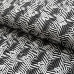 Jersey VISCOSE Structure grey digital print