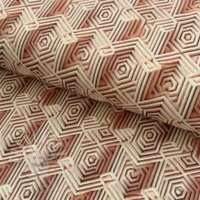 Jersey VISCOSE Structure beige digital print