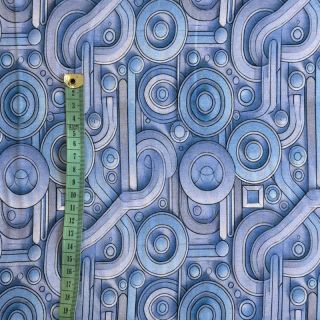 Jersey VISCOSE Unity blue digital print