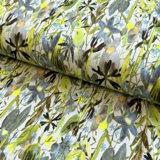 Jersey VISCOSE Vibrant forest lime digital print