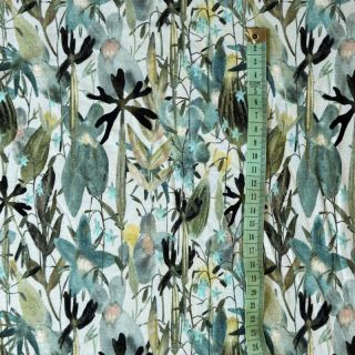 Jersey VISCOSE Vibrant forest green digital print