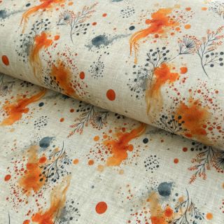 Jersey VISCOSE Soothing Fields orange digital print
