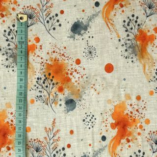 Jersey VISCOSE Soothing Fields orange digital print