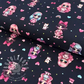 Jersey Dolls navy digital print