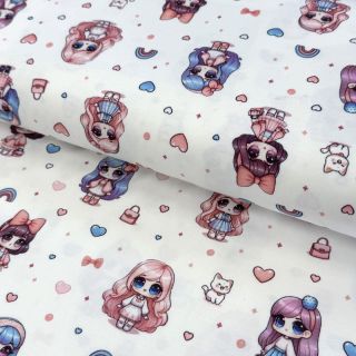 Jersey Dolls white digital print