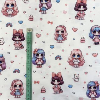 Jersey Dolls white digital print