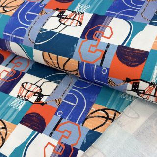 Szabadidő anyag Basketball digital print