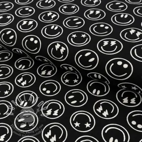 Jersey Happy faces black digital print