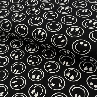 Jersey Happy faces black digital print