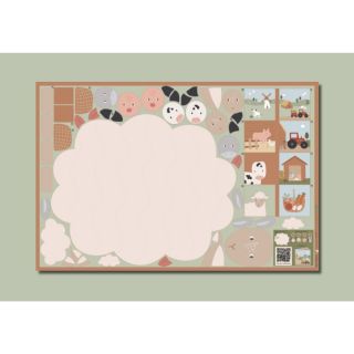 Pamutvászon Farm playmat PANEL digital print