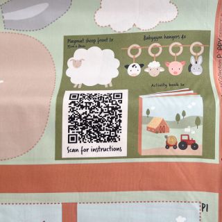 Pamutvászon Farm playmat PANEL digital print