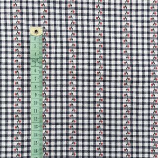 Pamutvászon JACQUARD Climbing navy