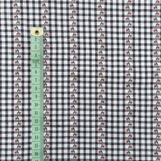 Pamutvászon JACQUARD Climbing navy