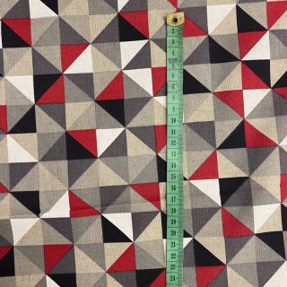 Dekorációs anyag Linenlook Diamond triangle red