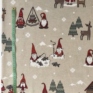 Dekorációs anyag Linenlook Tomte in the ice