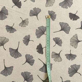 Dekorációs anyag Linenlook Ginko Leaf grey