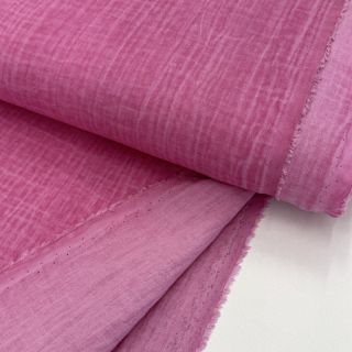 Dupla géz/muszlin Vintage fuchsia
