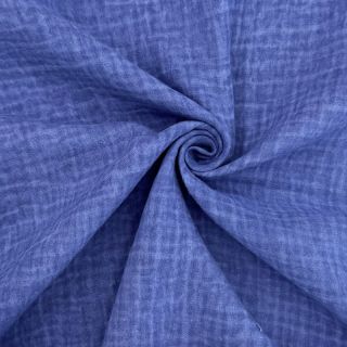 Dupla géz/muszlin Vintage cobalt