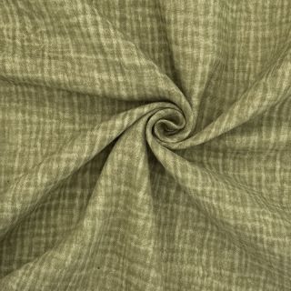 Dupla géz/muszlin Vintage khaki