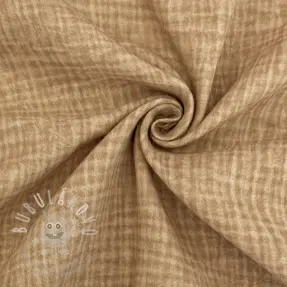 Dupla géz/muszlin Vintage camel